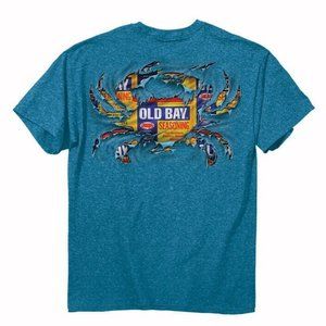 Old Bay Ripped Crab Short Sleeve T-Shirt - NEW Fast Ship